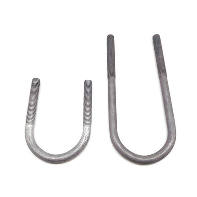 Zinc Plated Two Arms Threaded Bent Wire M12 Carbon Steel U Shaped Bolt