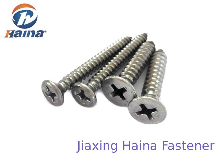 DIN7981 Stainless Steel 304 316 CSK Head Self Tapping screw For Metal sheets