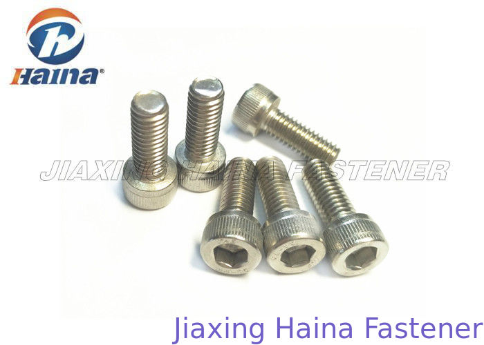 A2-70 Stainless Steel DIN 912 Silver Color Machine Screws With Socket Cap Head