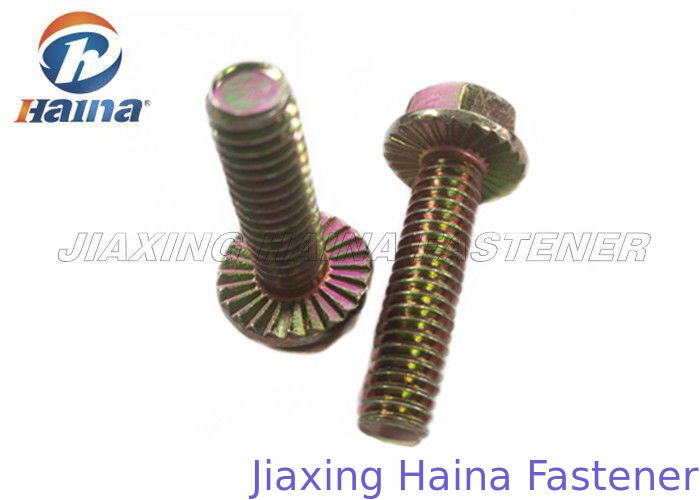 5/16”-18 X 1” Car Accessories Color Zinc Plated Hex Head Flange Bolt With Nut