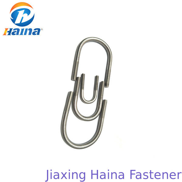 DIN3570 A4-80 SS316 SS304 Plain Color U Bolt and Nut for Industry Construction