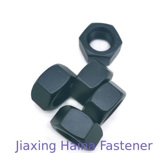 Stainless Steel Ss304 Low Profile Hex Nut Black PTFE Coated For Industry