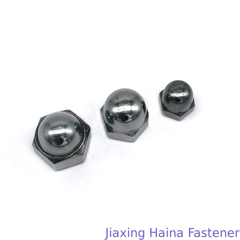 High Tensile Decorative Hex Cap Nuts , Stainless Nuts Drawing Request Finish