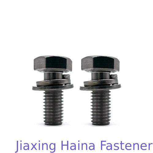 A2 A4 Fasteners  Phillips Drive Hex Head Machine Screws With Washer