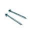 Blue White Zinc Plated Hex Head Screw With Flange